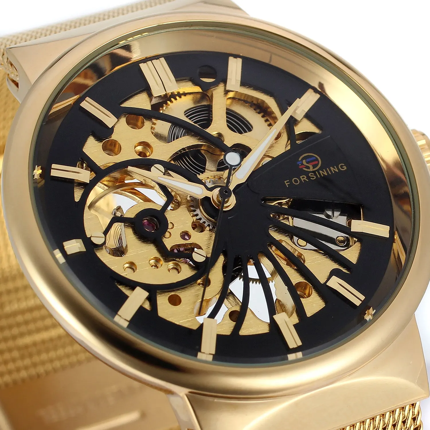 FORSINING Brand Men Automatic Watch Luxury Skeleton Mechanical Watches Men's Gold Stainless Steel Clock Latest Mechanical Watch
FORSINING Brand Men Automatic Watch Luxury Skeleton Mechanical Watches Men's Gold Stainless Steel Clock Latest Mechanical Watch