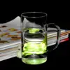 Heat resistant drinking glass cup with handle set