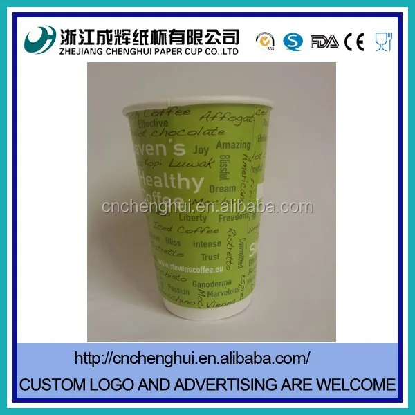 double wall insulated 32oz paper milktea cup with flat lid