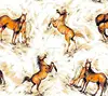 Horse printed super soft flannel fabric of 100% cotton material