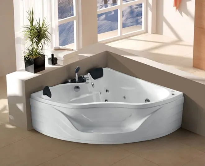 triángulo bañera de hidromasaje tinas blanco spas jacuzzi hidromasaje
