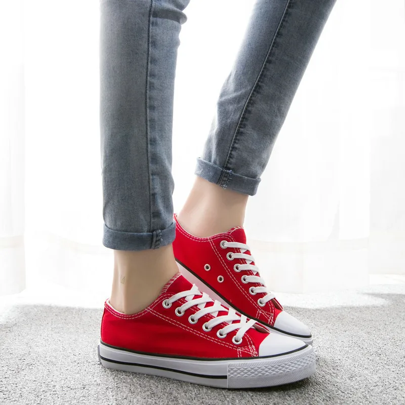 red and white sneakers womens