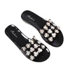 New Design Flat Product 2019 High Quality Woman Shoes Diamond Flower Footwear Pcu Slipper Shoe Beach Lady Pvc Sandal