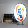 Solar power outdoor advertising hanging signboard display acrylic Led light box sign