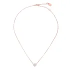 Zircon 925 Plated Necklace 14K Gold Plated With Zircon Engraved 925 Silver Love Heart Necklace