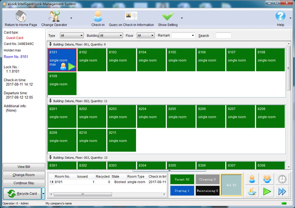 Hotel System screenshot 