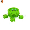 Manufacturer New Design Squeaky sea animal sets rubber frog bath toy set