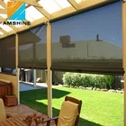 Side installation slat aluminum sun shading zip track screens
