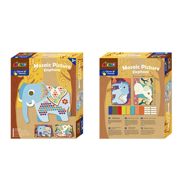 christmas gift childrens toys animal figures diy mosaic picture