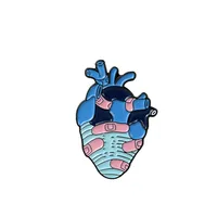 

Band Aid Heart Enamel Pin Wounded Organ Heart Brooches Bag Clothes Lapel Pin Punk Badge Medical Gift