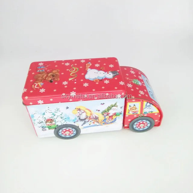 christmas metal money saving box candy gift box for teen boy