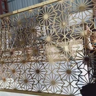 Customized laser cut metal small decorative screens, Iron led folding screens