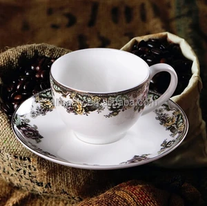 ceramic tea cup and saucer holder as gift set