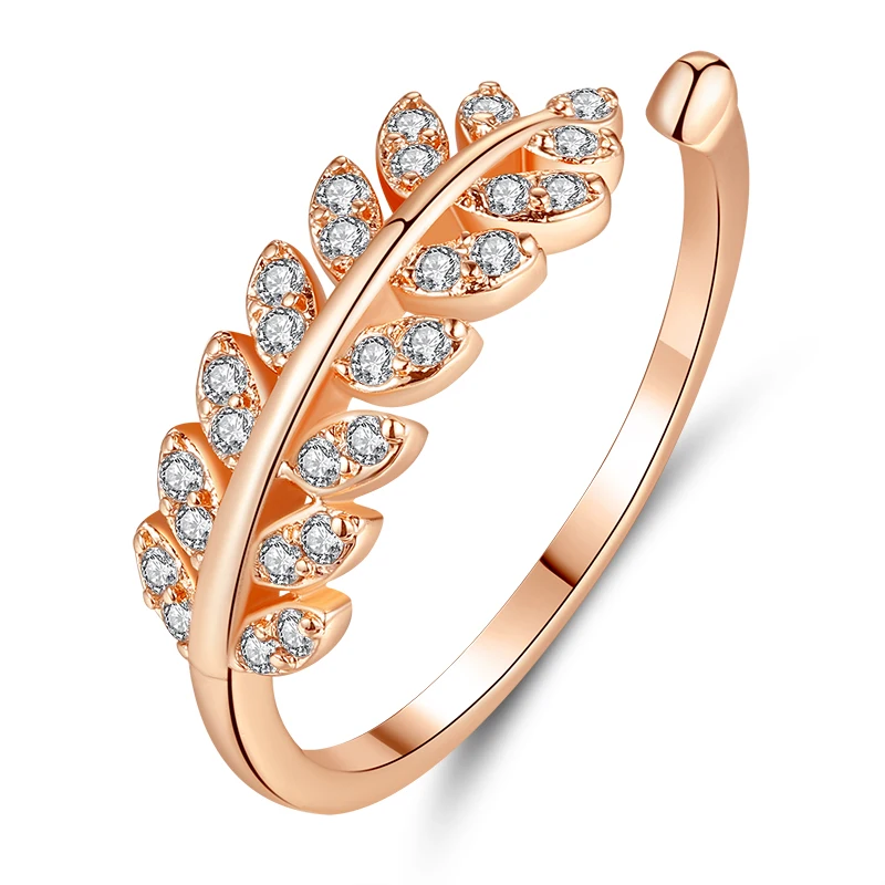 2018new fashion leaves zircon vintage leaves and branches Ring for women rose gold plated ring
2018new fashion leaves zircon vintage leaves and branches Ring for women rose gold plated ring