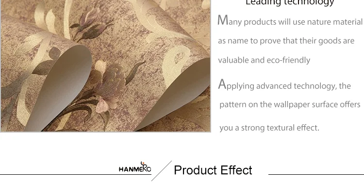 Living room cheap popular wallpaper metallic blue and gold