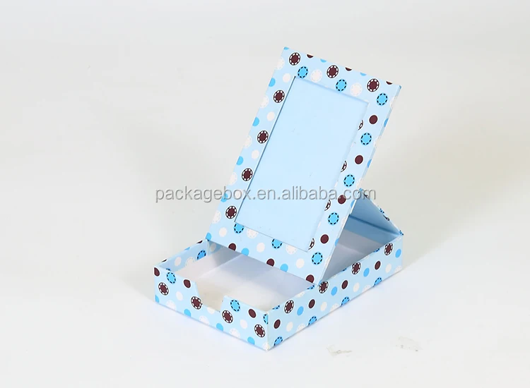 lovely paper cardboard drawer gift box jewellery box with mirror