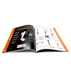 A4 wholesale fashion cosmetic cheap catalog printing with custom design