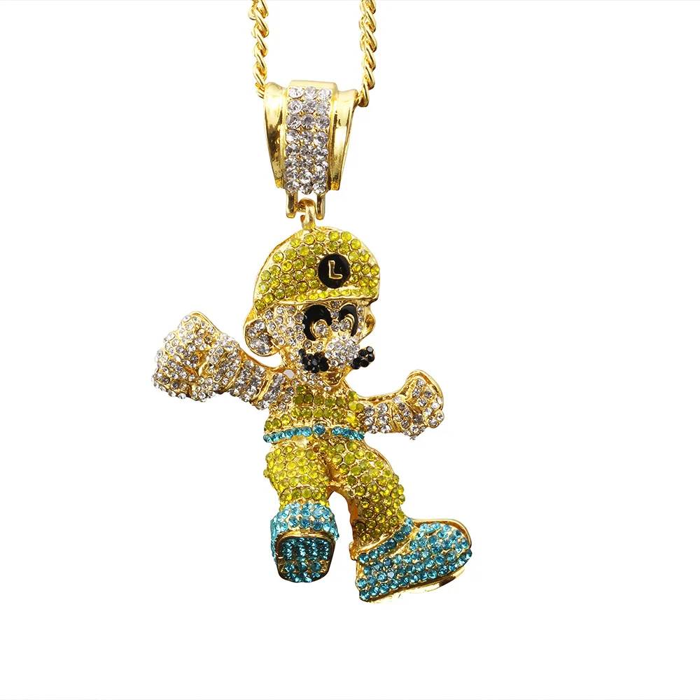 Wholesale Punk Hot Selling Necklace unique HipHop Pendant Cartoon Super Mario Necklace HipHop Punk Jewelry
Wholesale Punk Hot Selling Necklace unique HipHop Pendant Cartoon Super Mario Necklace HipHop Punk Jewelry