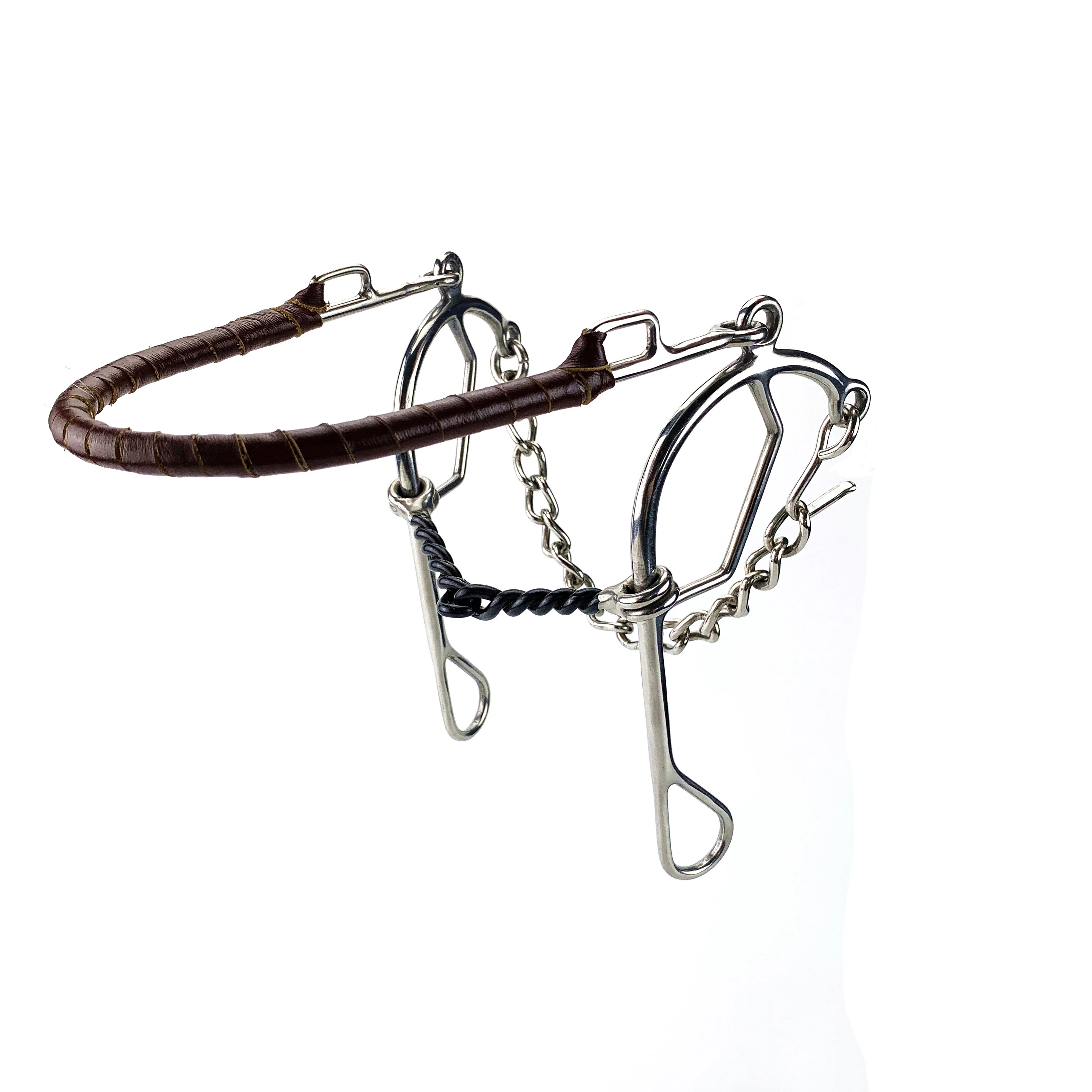 Horse Equipment Racing Bits Stainless Steel Hackamore Bits Sweet Iron