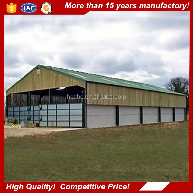 steel structure 2017 new modern cow shed building cattle shed