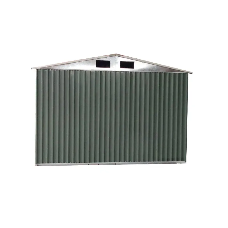 12x12 Lehnen, um Schuppen Grün Fertig Hinterhof Schuppen Metall Garten