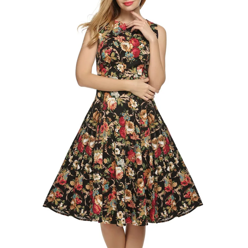 Ecoparty Summer Vintage Dress Audrey Hepburn Style Wind Waist Waist Slimming Floral Print Ladies Big Dress
Ecoparty Summer Vintage Dress Audrey Hepburn Style Wind Waist Waist Slimming Floral Print Ladies Big Dress