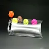 pillow shaped clear printing PVC PET PP plastic folding box candy gifts packing