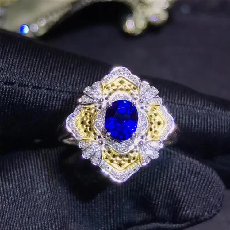 Best Quality China Wholesale Jewelry 18K Gold Women's Natural Sapphire Engagement Ring, Blue
Best Quality China Wholesale Jewelry 18K Gold Women's Natural Sapphire Engagement Ring, Blue