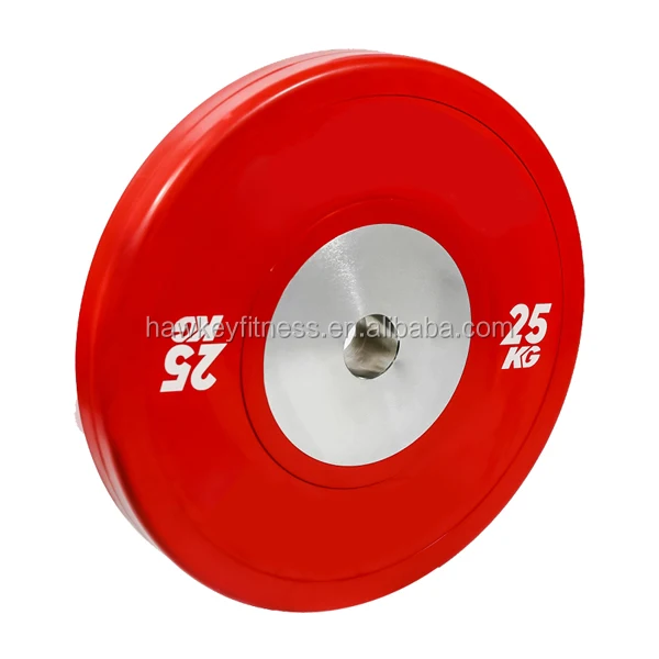 Crossfit weight lifting rubber barbell plates