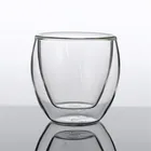 100ml Borosilicate Glass Mug Double Layer Wall Glass Cup Tea Coffee