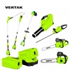 VERTAK 58V Battery Electric Garden Cordless Power Tools Set With Hedge Grass Trimmer And Chain Saw