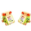 2017 New Design wooden toy telephone used educational toys