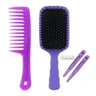 Barber Equipment and Supplies Hairdressing Hair Brush & Hair clip Salon Cutting Plastic Barber Comb Set