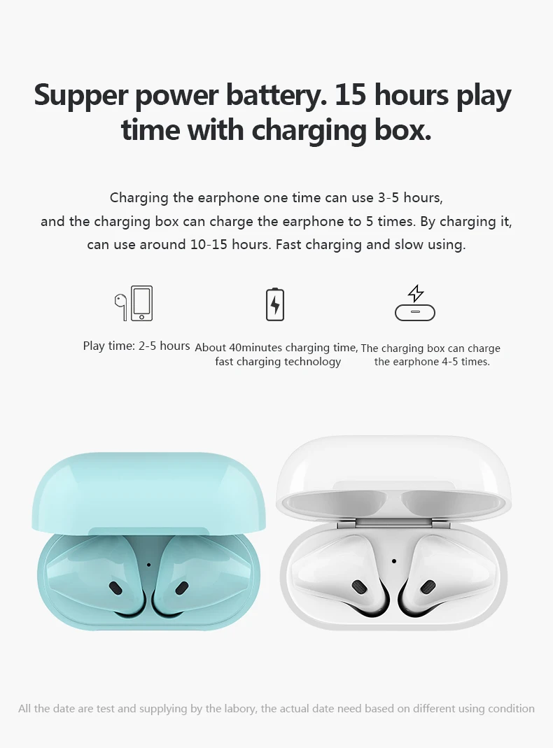 Newest i17 TWS 5.0 Earphone HIFI Super Bass Sound Wireless Earbuds Touch Earphones For phone - ANKUX.COM