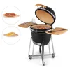 Outdoor Living 21 Inch BBQ Ceramic Grill Charcoal Kamado Cooker