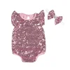 New stylish floral romper girls cute frocks baby wears clothes newborn sequins cotton romper
