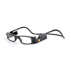 Glazzy PC Frame AC Lenses Hanging Neck Front Magnet Connect Diopter Eyeglasses Magnetic Led Reading Glasses