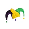 Wholesale Mardi Gras Custom Logo Hats Adult Crazy Plush Jester Party Hat