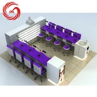 High fashion nail salon furniture with mall nail bar kiosk for sale