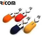 Mini Optical USB cord Retractable Thumb Black Mouse,beautiful mini mouse,best quality mini mouse MS3018 Shenzhen Ricom