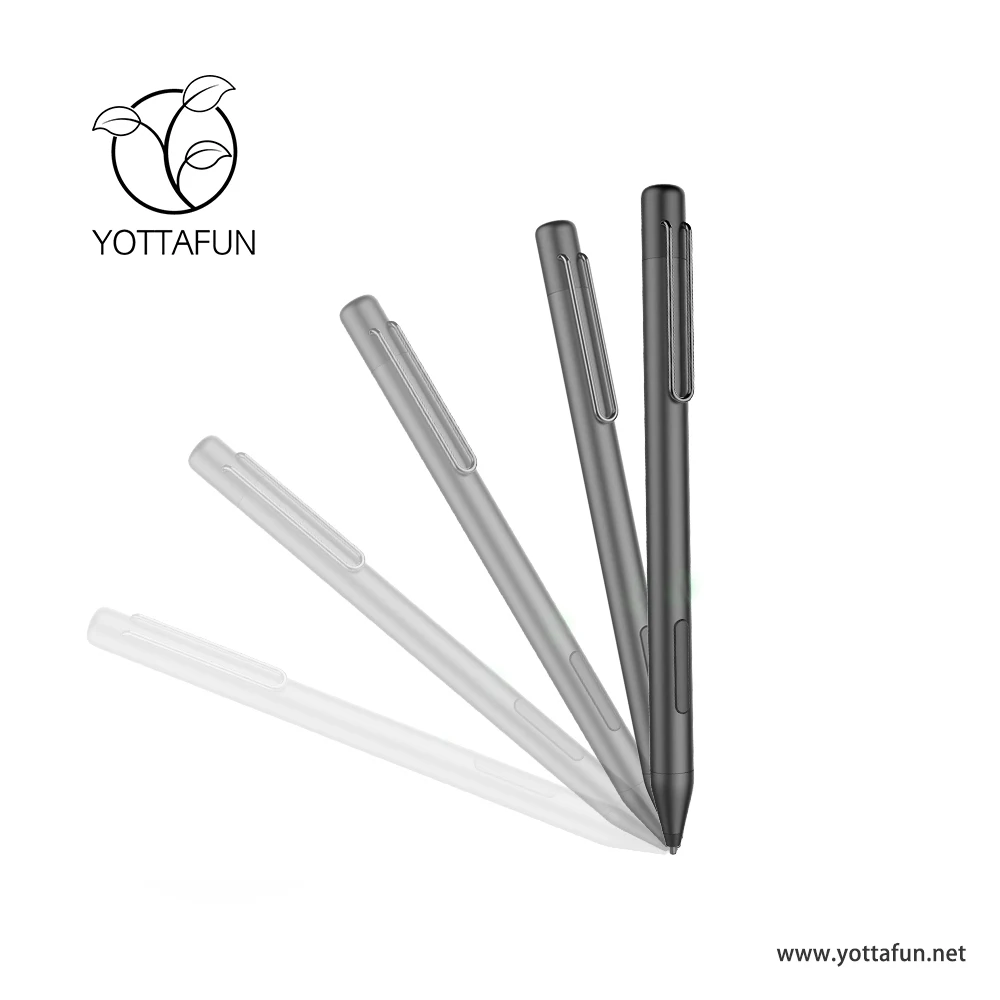 新设计超薄铝活性笔 4a 电池手写笔笔,适用于 surface