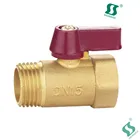 1/2"" brass mini ball valve 3 way angle kitchen faucet