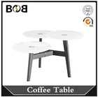 Table 2019 Scandinavian Style Small Sturdy White High Gross Mdf Coffee Table