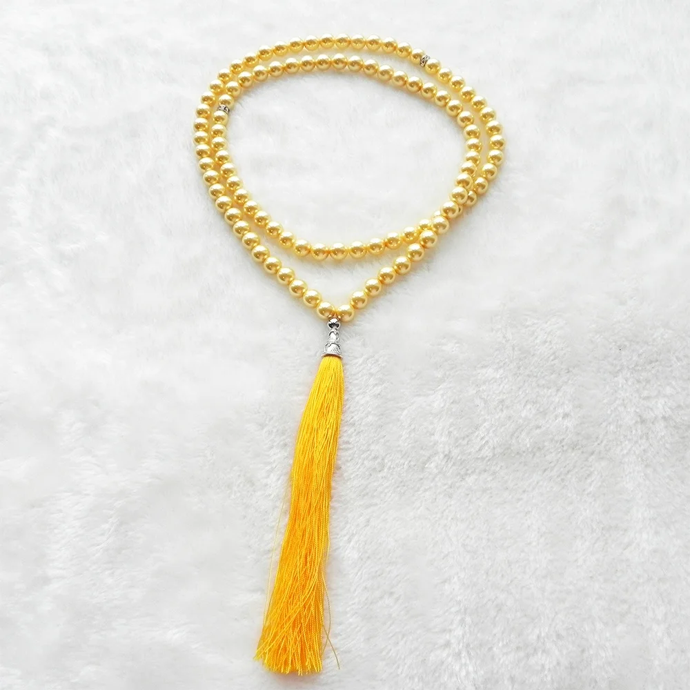 Tasbih 99 Yellow Color Wedding Gift Rosary wholesale Long Silk Tassel Glass Pearl Beads Tasbih For Ramadan In April, Alll colors or customized
Tasbih 99 Yellow Color Wedding Gift Rosary wholesale Long Silk Tassel Glass Pearl Beads Tasbih For Ramadan In April, Alll colors or customized