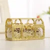 New Style Baby Shower Candy Box Treasure Chest Box Gold and Silver Plastic Candy Box For Wedding