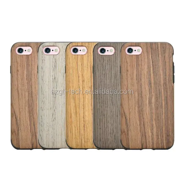 Wooden Case for apple iPhone 7 Natural Wood TPU Case for apple iPhone 7 Shenzhen factory