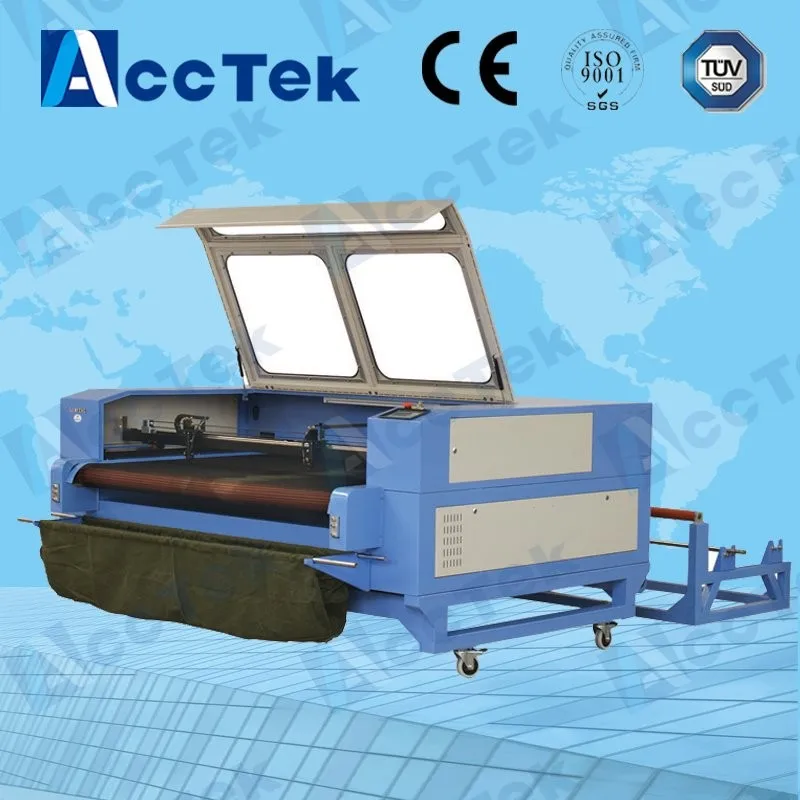 Acctek co2テキスタイルレーザー切断機/レーザーカットco2機6090/1390/1610/1325/1530仕入れ・メーカー・工場