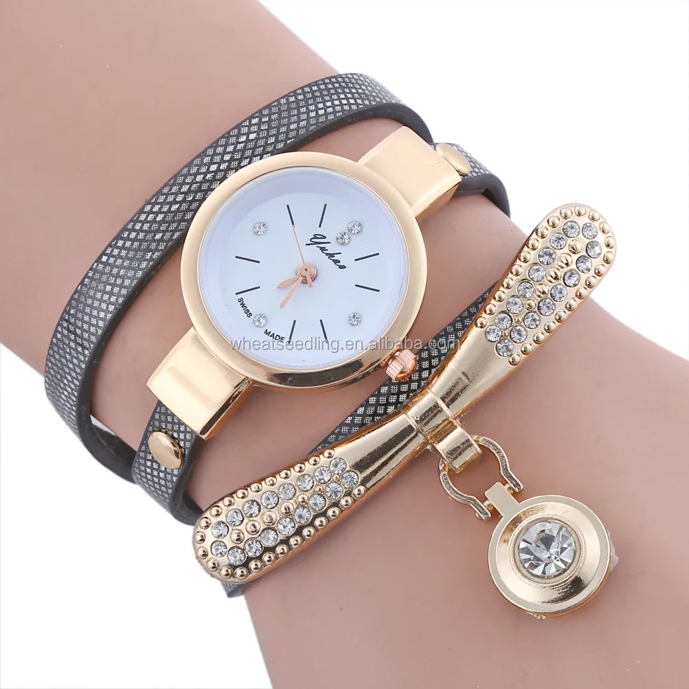 Fashion Luxury Brand New Women Rhinestone Gold Bracelet Watch Pu Leather Ladies Quartz Casual Wristwatch, Available
Fashion Luxury Brand New Women Rhinestone Gold Bracelet Watch Pu Leather Ladies Quartz Casual Wristwatch, Available