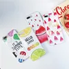 Hot selling printed IMD rubber gel summer fruit patterns cell phone case for iphone x 6 7 8 plus silicon soft cover