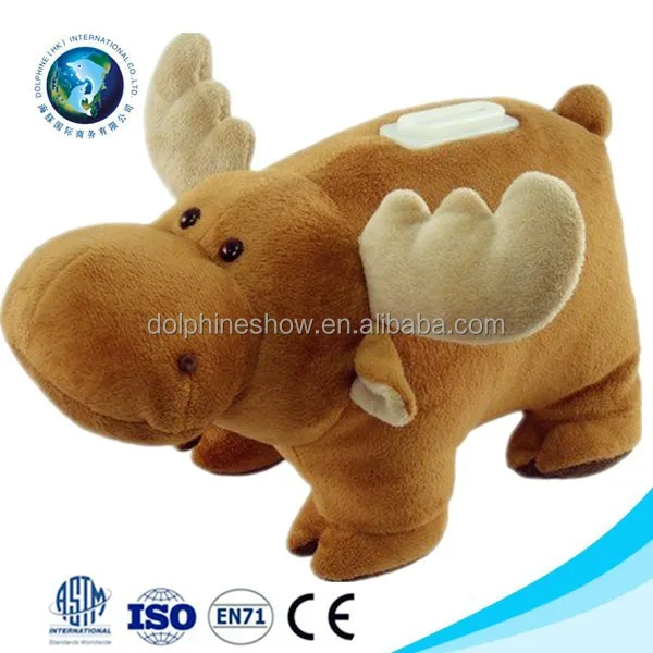 christmas gift plush deer money saving box customized plush